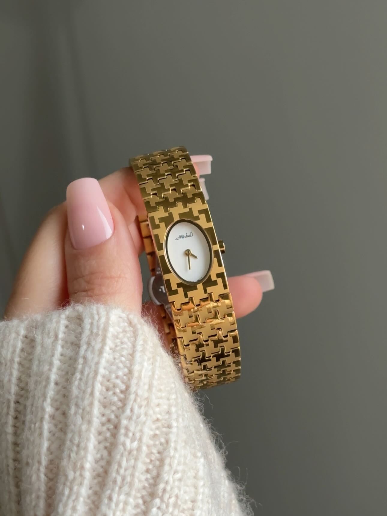 Mishali, Elegant Vintage Bracelet Watch, Montre Bracelet Vintage Élégante